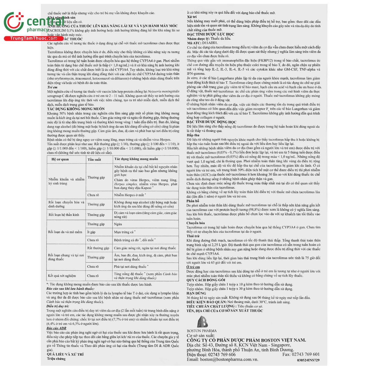 thuoc tacrolim 01 11 R7332 thuoc tacrolim 01 11 R7332