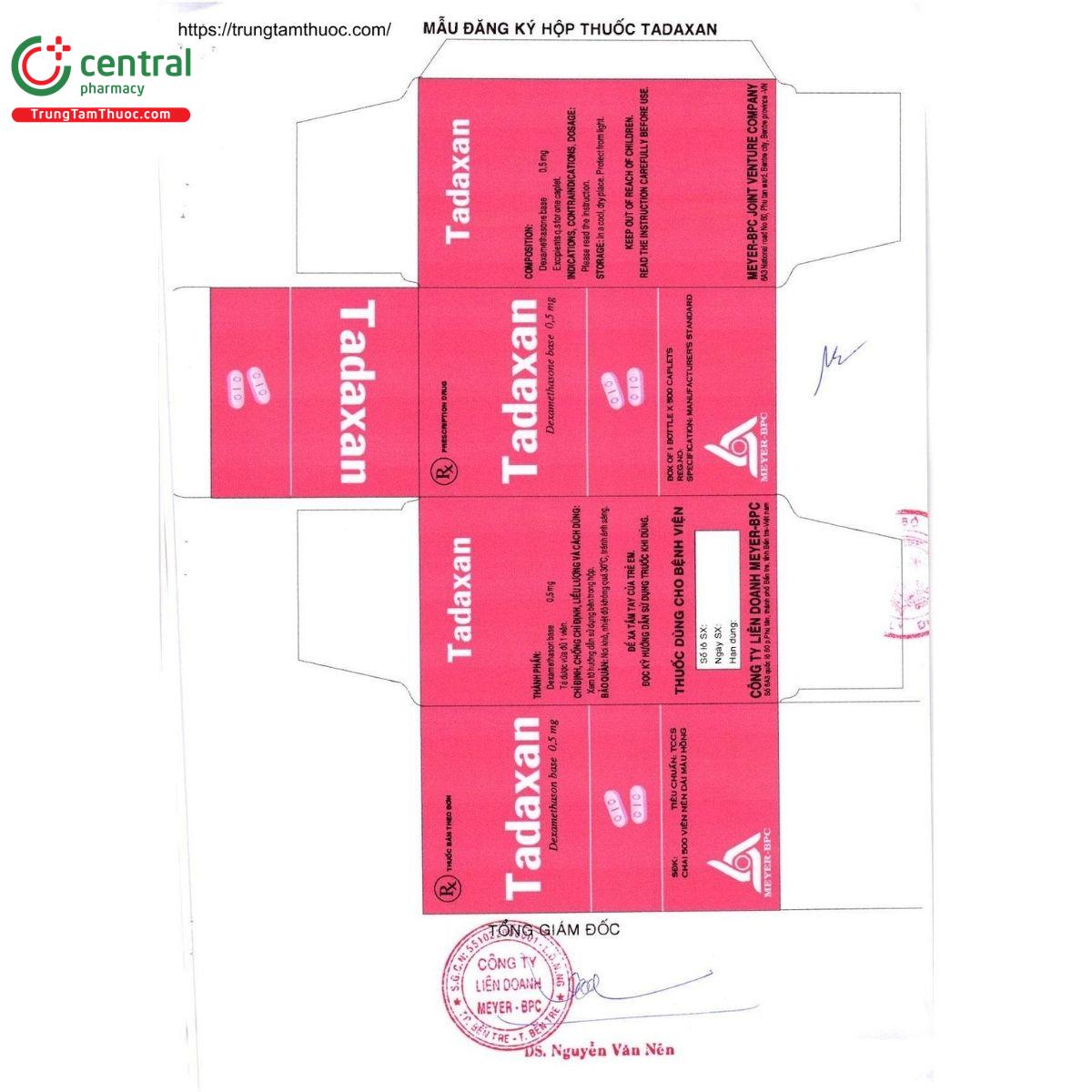 thuoc tadaxan vien nen dai mau hong 2 M5403 thuoc tadaxan vien nen dai mau hong 2 M5403