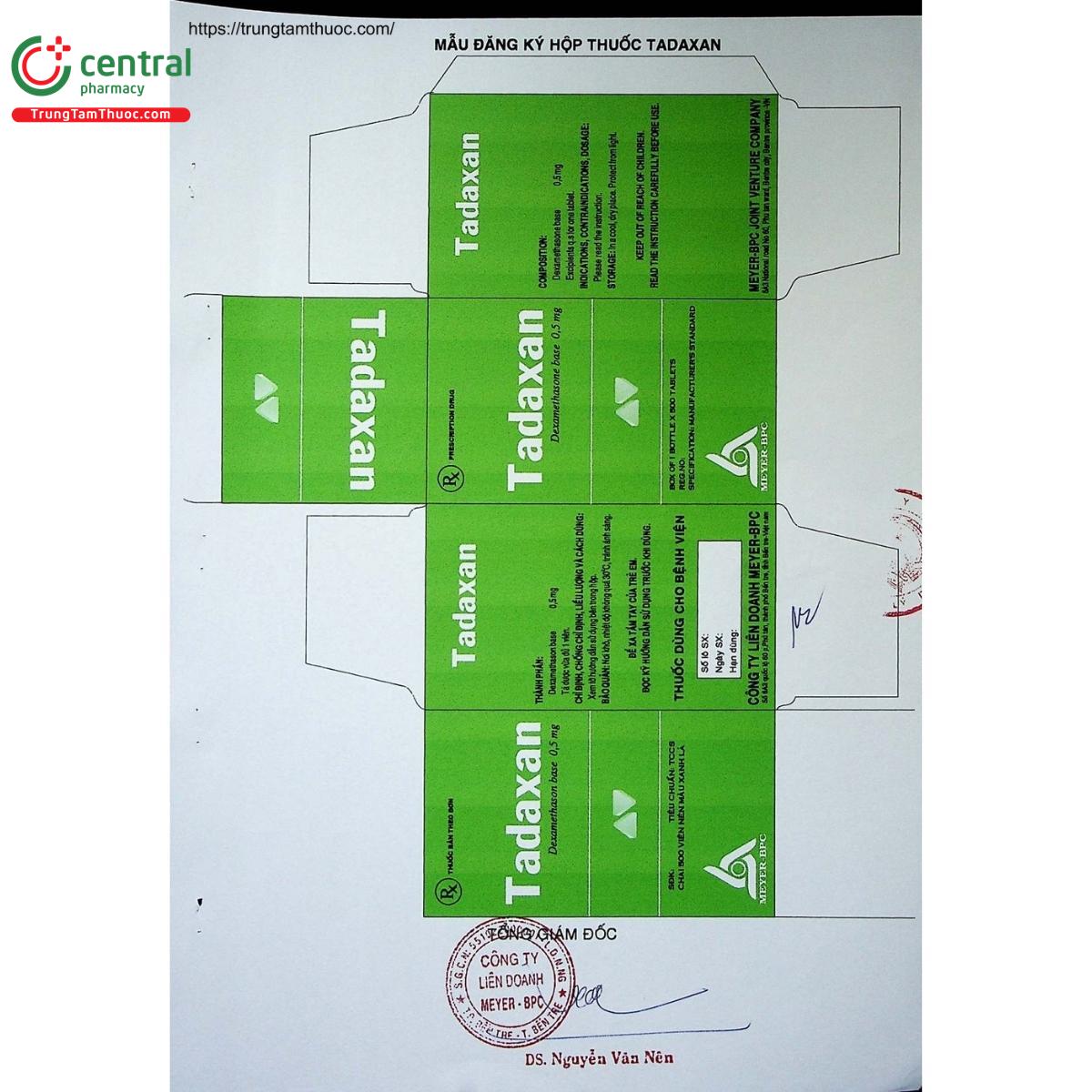 thuoc tadaxan vien nen mau xanh la 2 E1320 thuoc tadaxan vien nen mau xanh la 2 E1320
