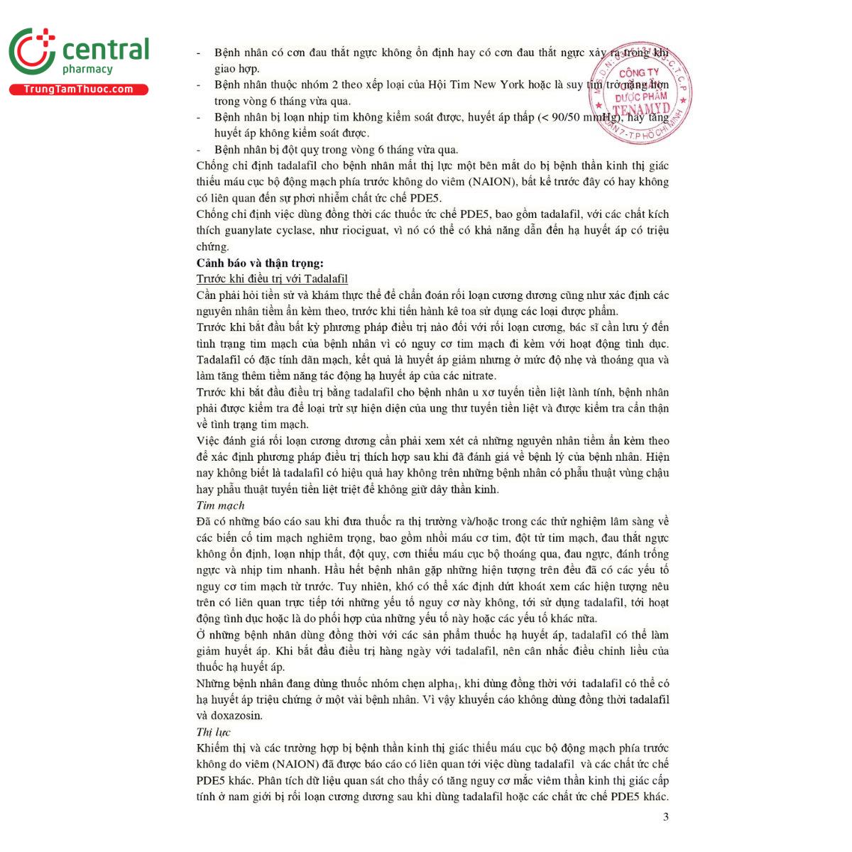 thuoc tadilas film coated tablets 3 C0357 thuoc tadilas film coated tablets 3 C0357