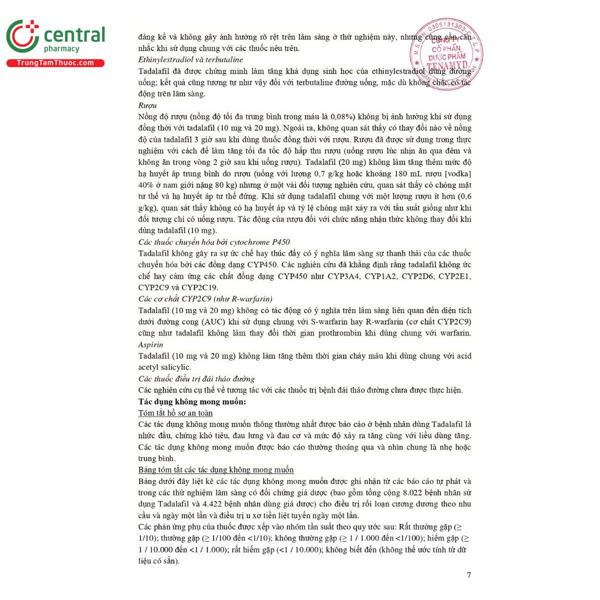 thuoc tadilas film coated tablets 7 N5876