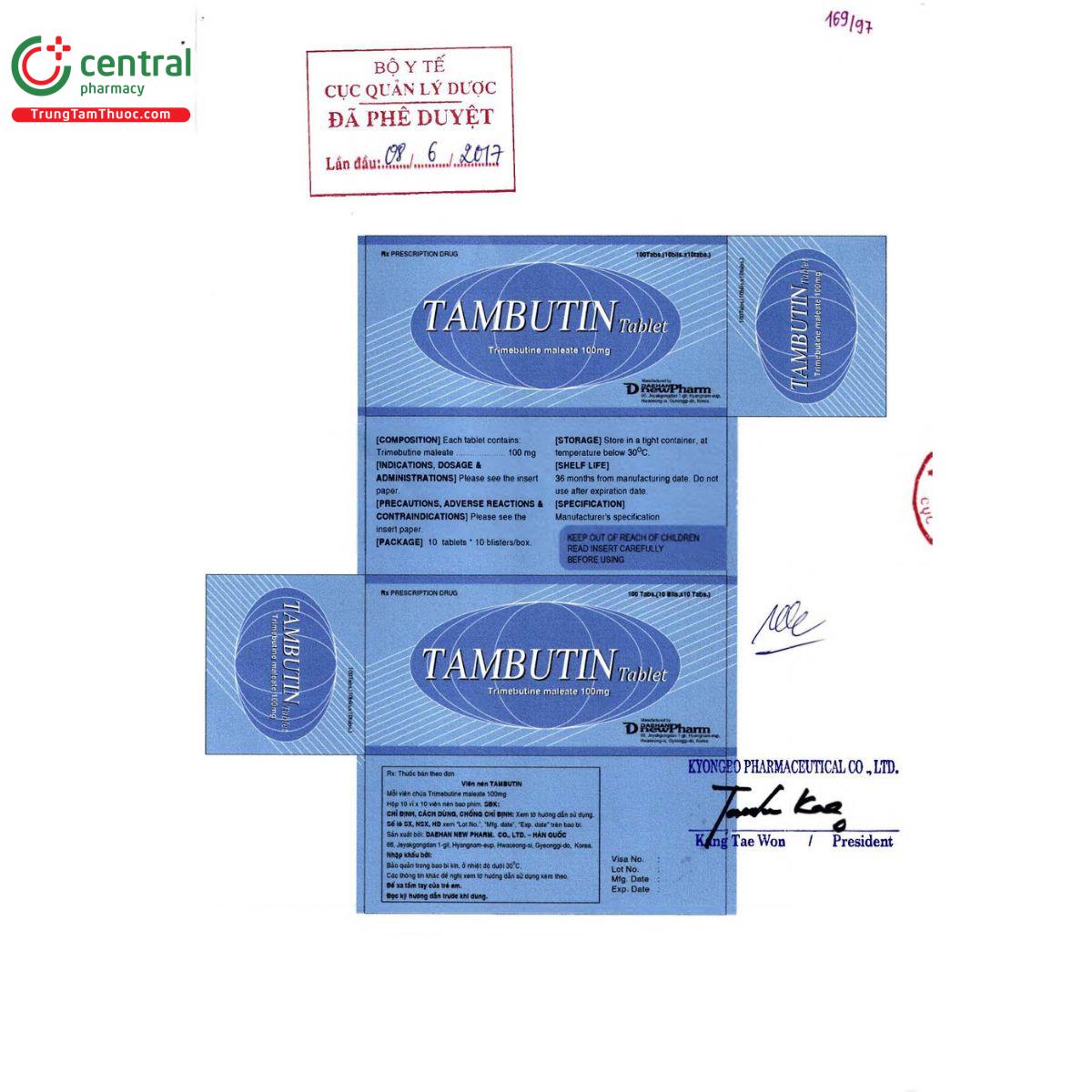 thuoc tambutin tablet 2 D1871 thuoc tambutin tablet 2 D1871