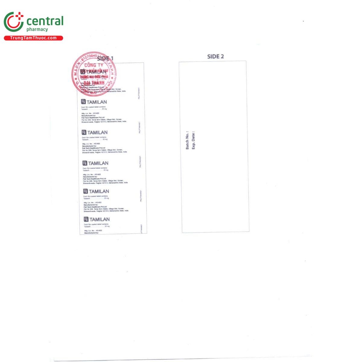 thuoc tamilan 20mg 3 G2848