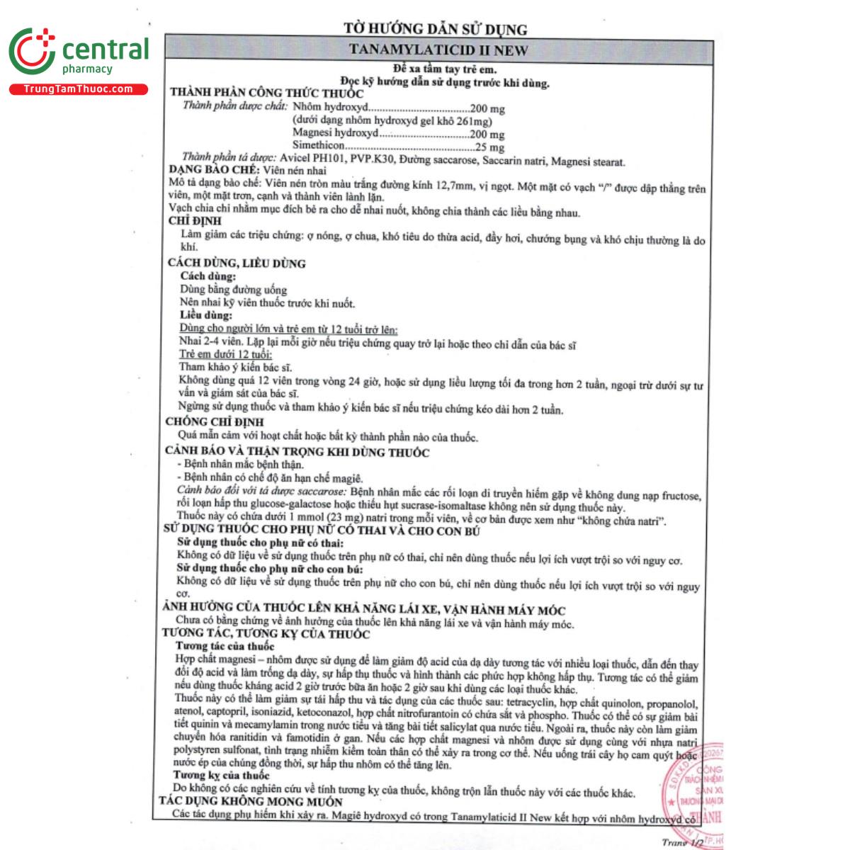 thuoc tanamylaticid ii new 4 K4342