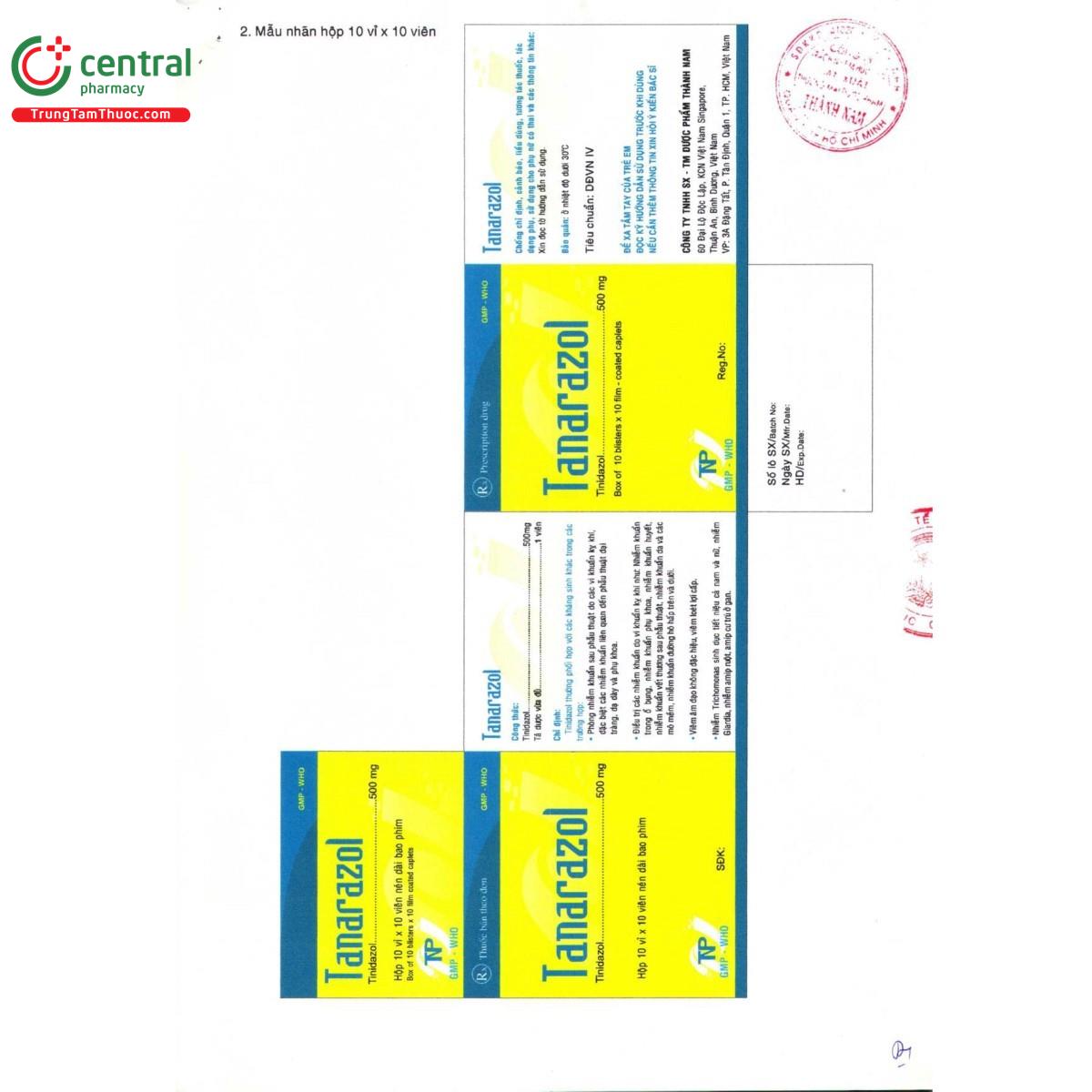 thuoc tanarazol 500mg 3 C0435 thuoc tanarazol 500mg 3 C0435