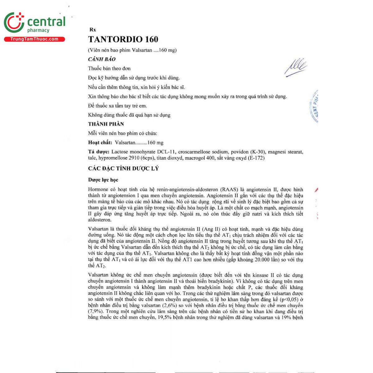 thuoc tantordio 160 3 C0323 thuoc tantordio 160 3 C0323