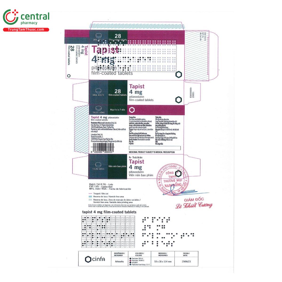 thuoc tapist 4mg 2 K4363 thuoc tapist 4mg 2 K4363