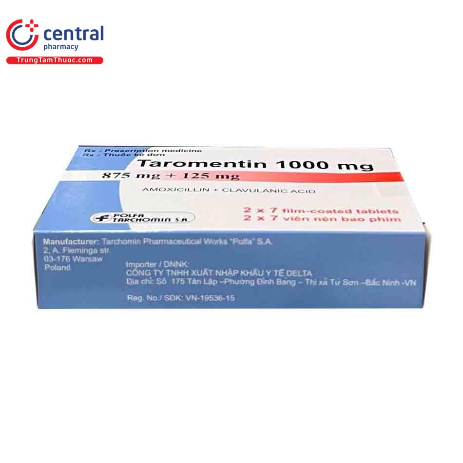 thuoc taromentin 1000mg 6 N5474