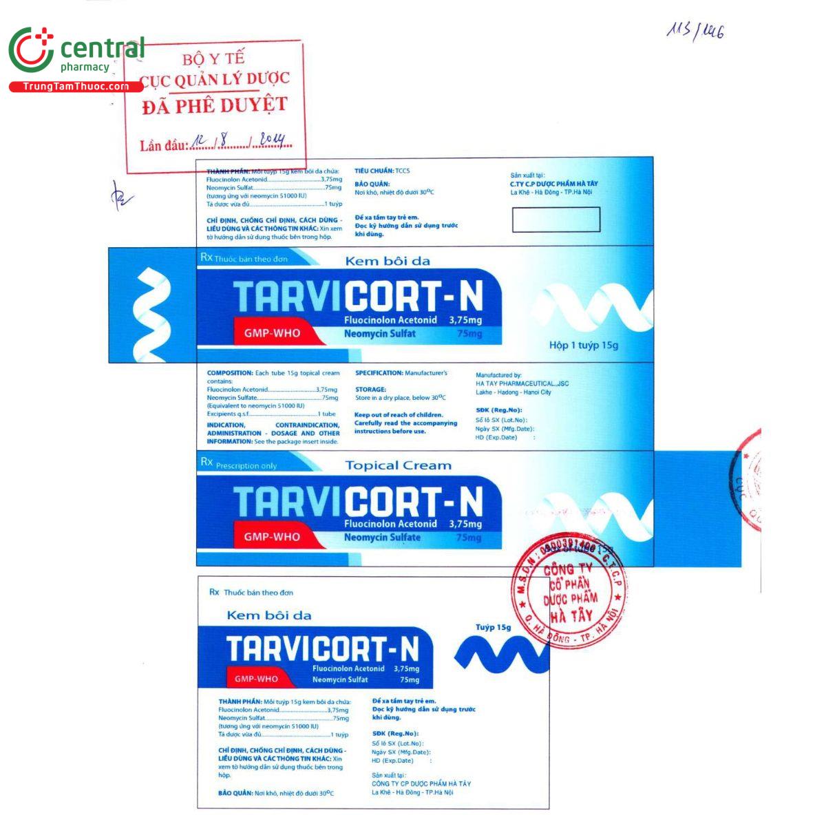 thuoc tarvicort n 10 H2654