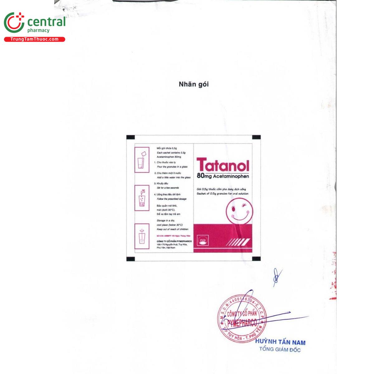 thuoc tatanol 80mg 3 A0451 thuoc tatanol 80mg 3 A0451