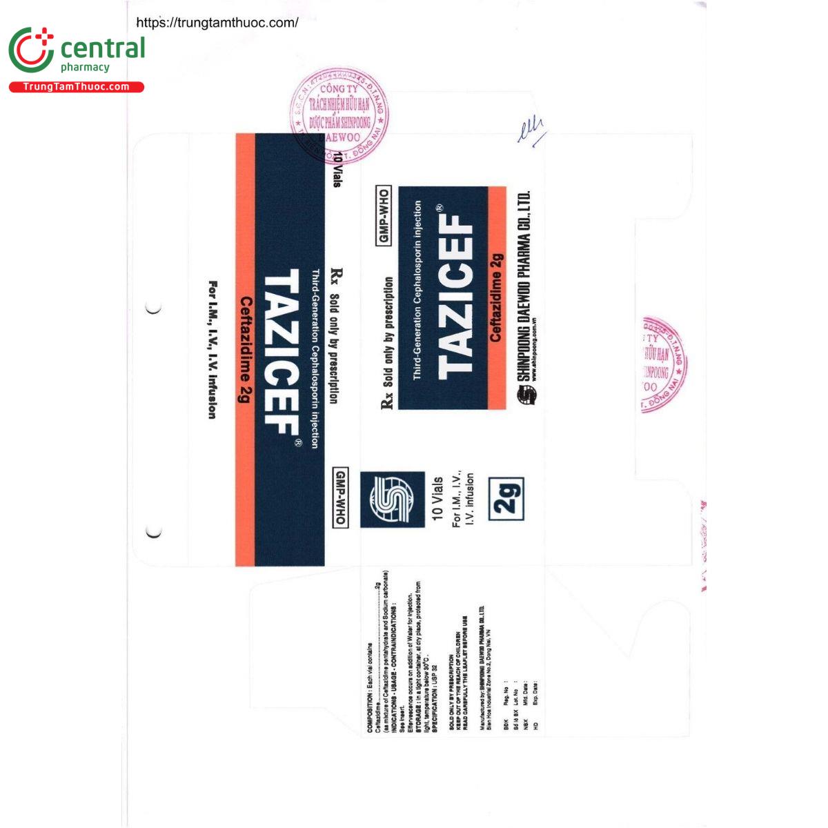 thuoc tazicef 2g 2 Q6437 thuoc tazicef 2g 2 Q6437