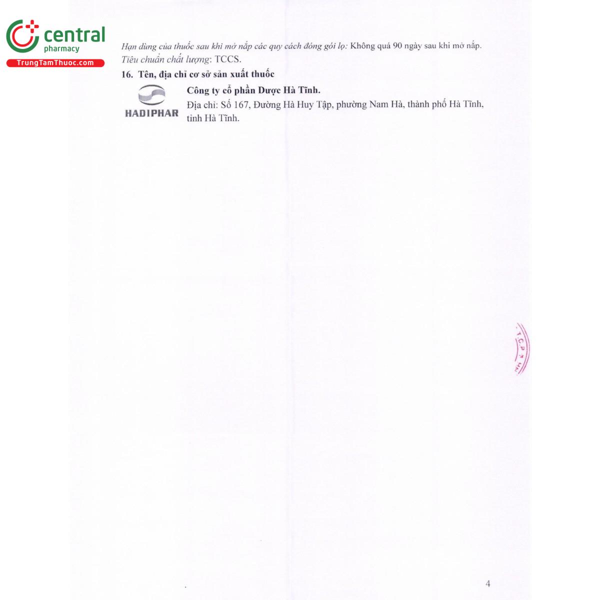 thuoc tebunesin 16 H2055