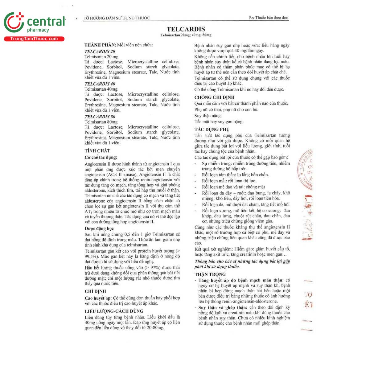 thuoc telcardis 20 3 V8825 thuoc telcardis 20 3 V8825