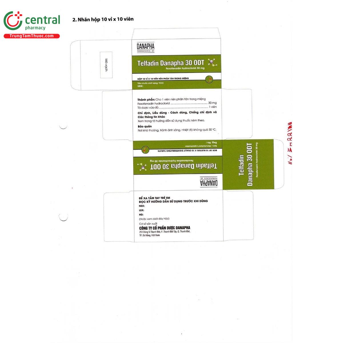 thuoc telfadin danapha 30 odt 10 I3320 thuoc telfadin danapha 30 odt 10 I3320
