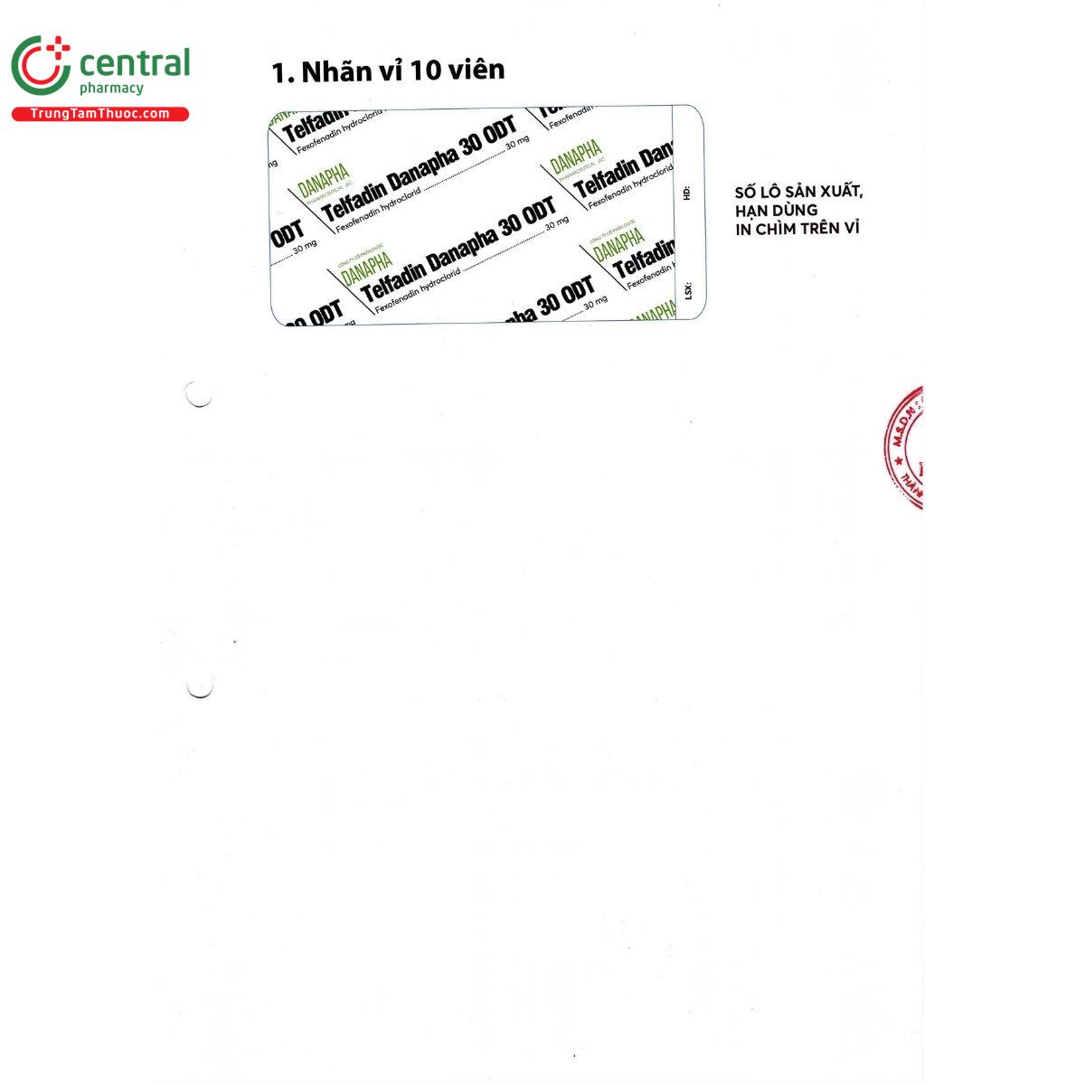 thuoc telfadin danapha 30 odt 11 T7123 thuoc telfadin danapha 30 odt 11 T7123