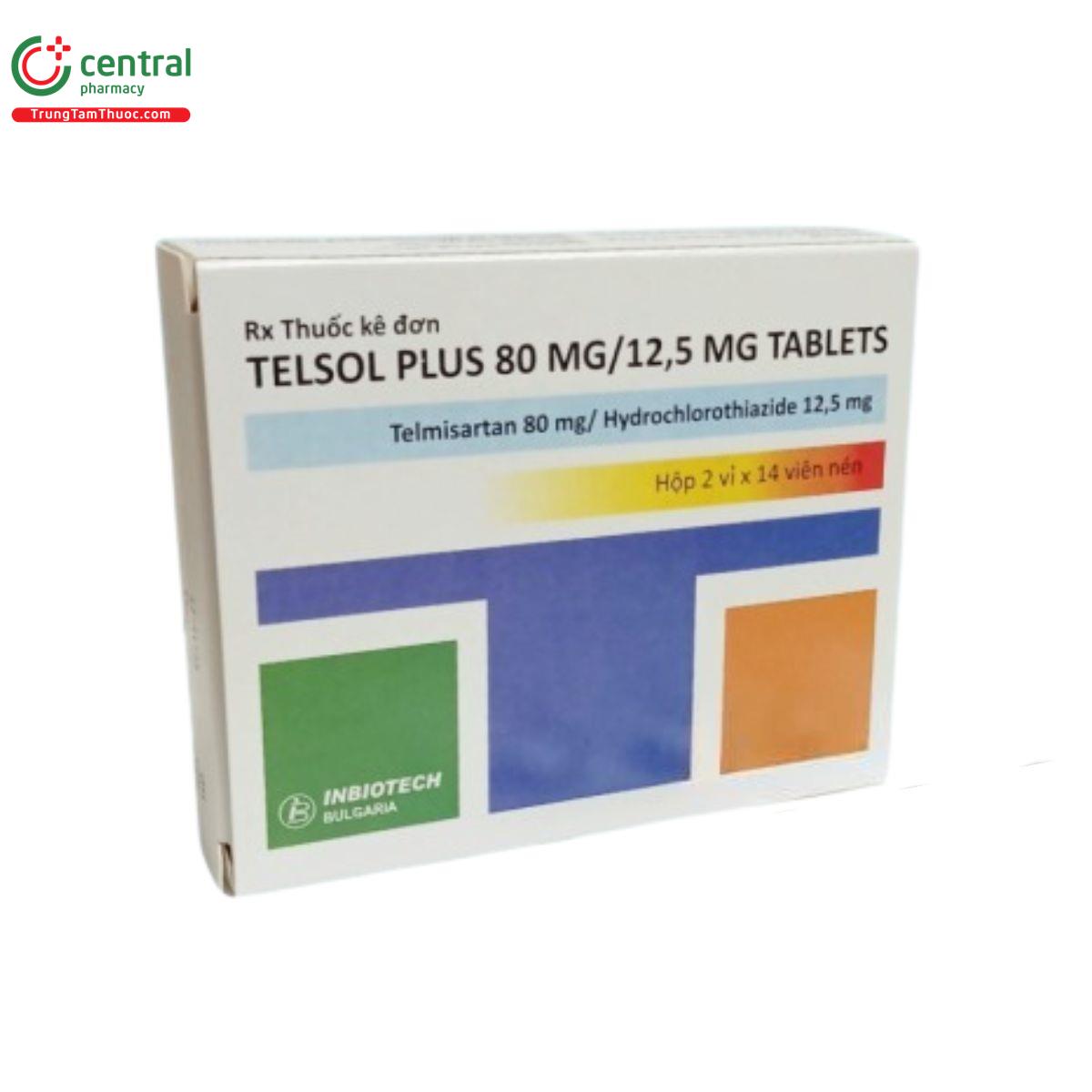 thuoc telsol plus 80mg 125mg tablets 3 K4331 thuoc telsol plus 80mg 125mg tablets 3 K4331