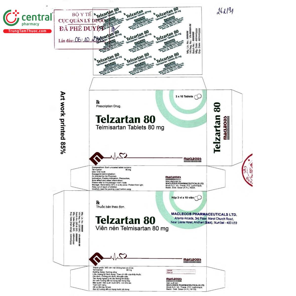 thuoc telzartan 80 4 B0756 thuoc telzartan 80 4 B0756