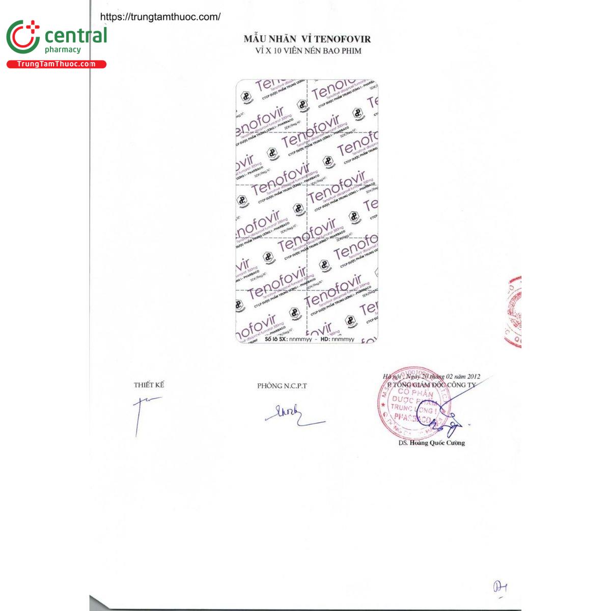 thuoc tenofovir 300 mg pharbaco 3 Q6203