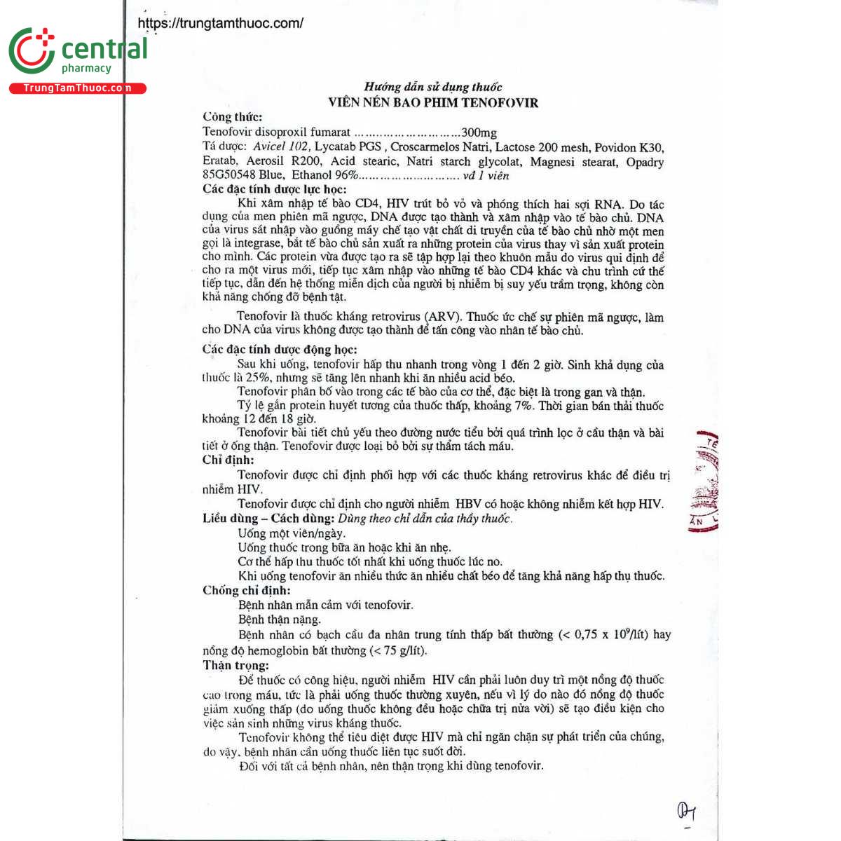 thuoc tenofovir 300 mg pharbaco 4 N5114