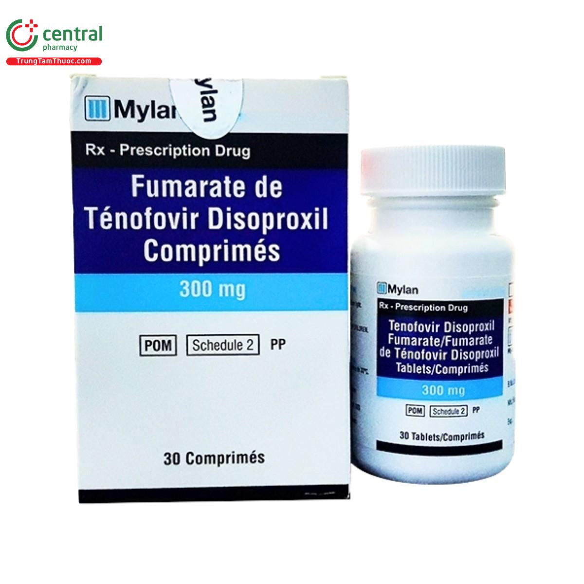 thuoc tenofovir disoproxil fumarate tablets 300mg mylan 1 F2138 thuoc tenofovir disoproxil fumarate tablets 300mg mylan 1 F2138