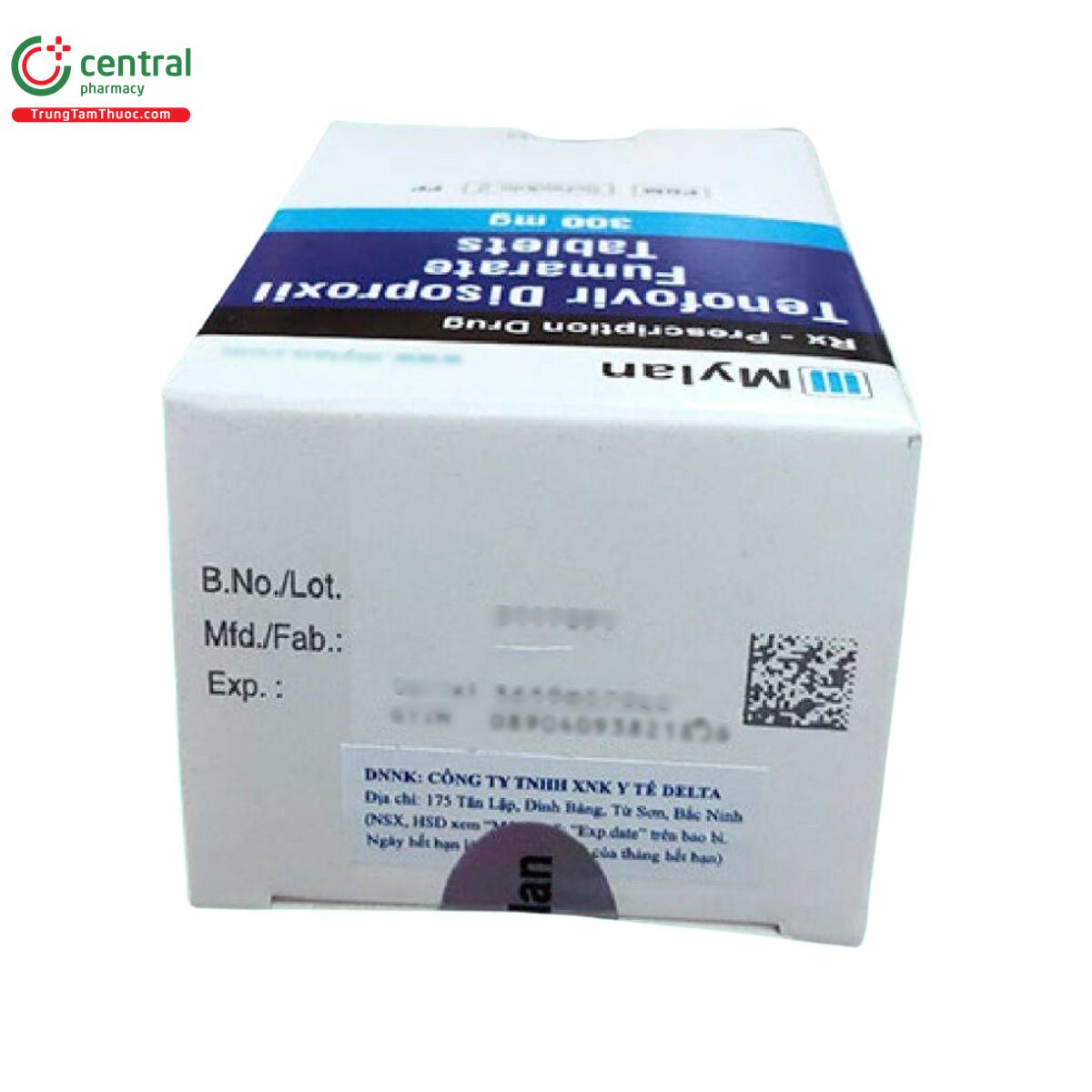 thuoc tenofovir disoproxil fumarate tablets 300mg mylan 6 D1247 thuoc tenofovir disoproxil fumarate tablets 300mg mylan 6 D1247
