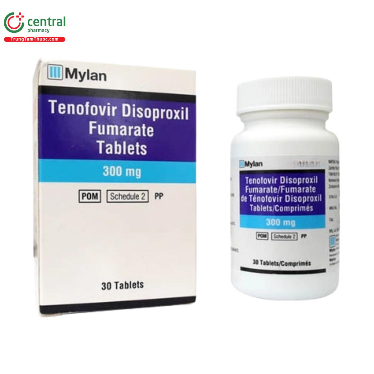 thuoc tenofovir disoproxil fumarate tablets 300mg mylan I3612 thuoc tenofovir disoproxil fumarate tablets 300mg mylan I3612