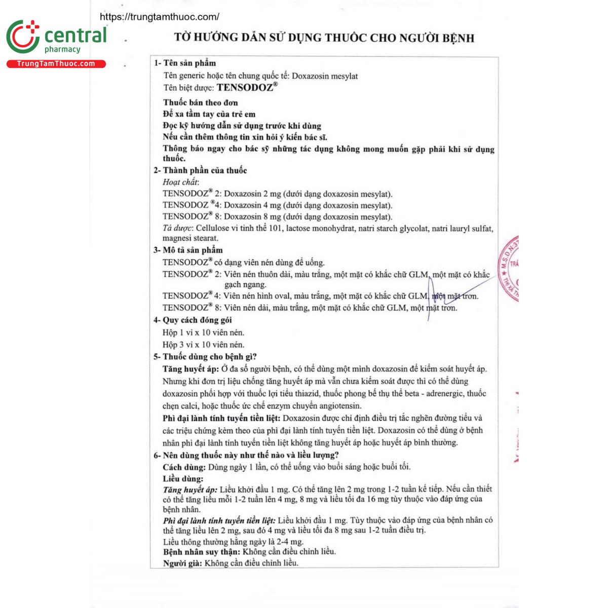 thuoc tensodoz 4mg 7 E1065 thuoc tensodoz 4mg 7 E1065