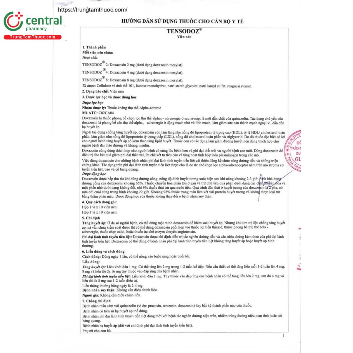 thuoc tensodoz 8mg 4 P6255 thuoc tensodoz 8mg 4 P6255