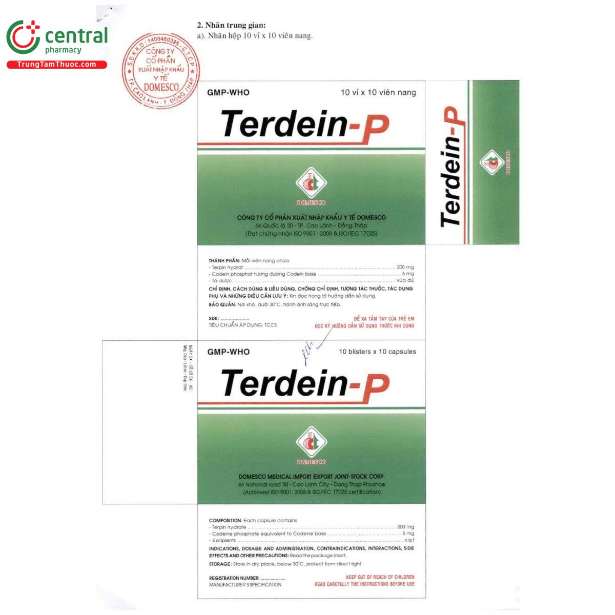 thuoc terdein p 4 O5618 thuoc terdein p 4 O5618