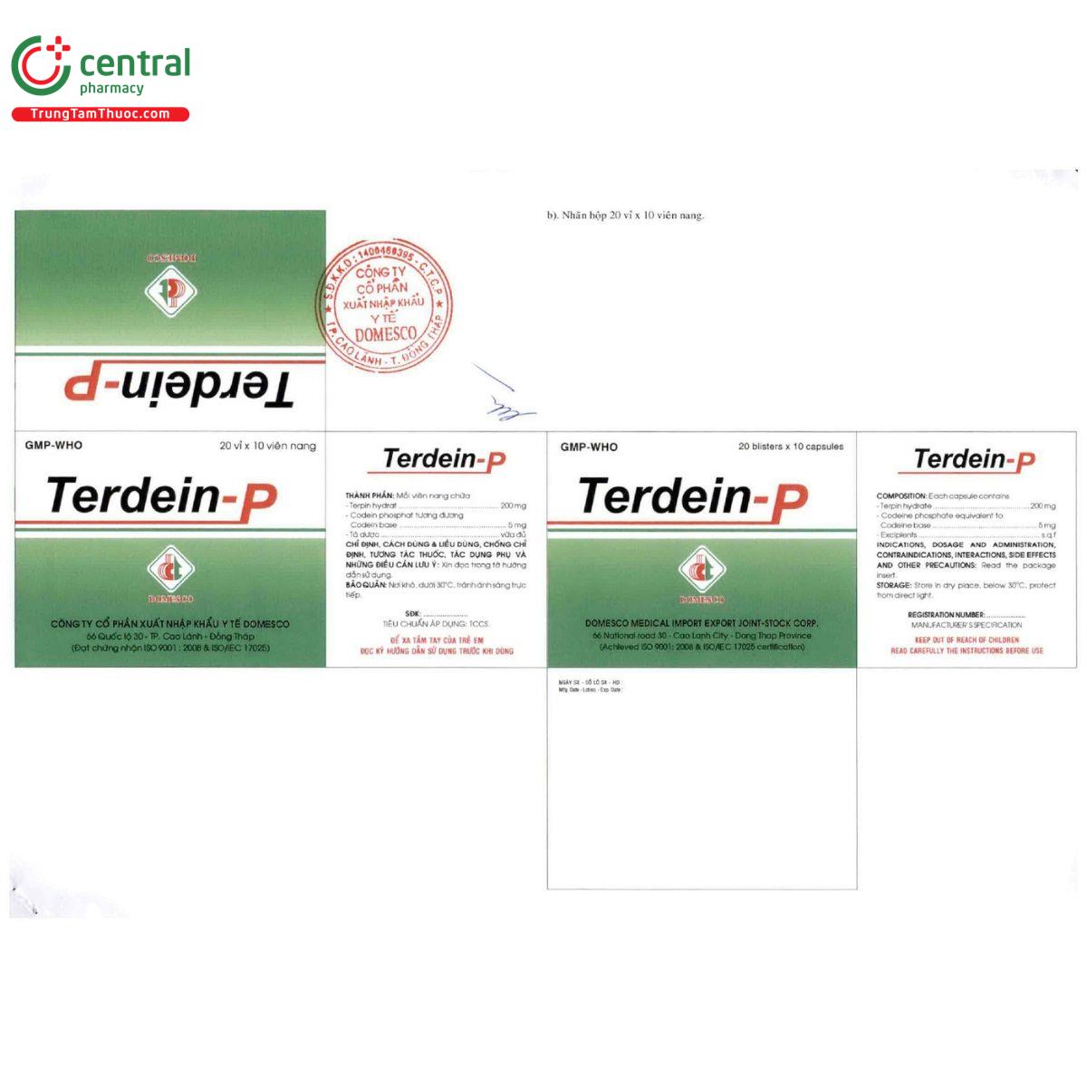 thuoc terdein p 6 T8368 thuoc terdein p 6 T8368