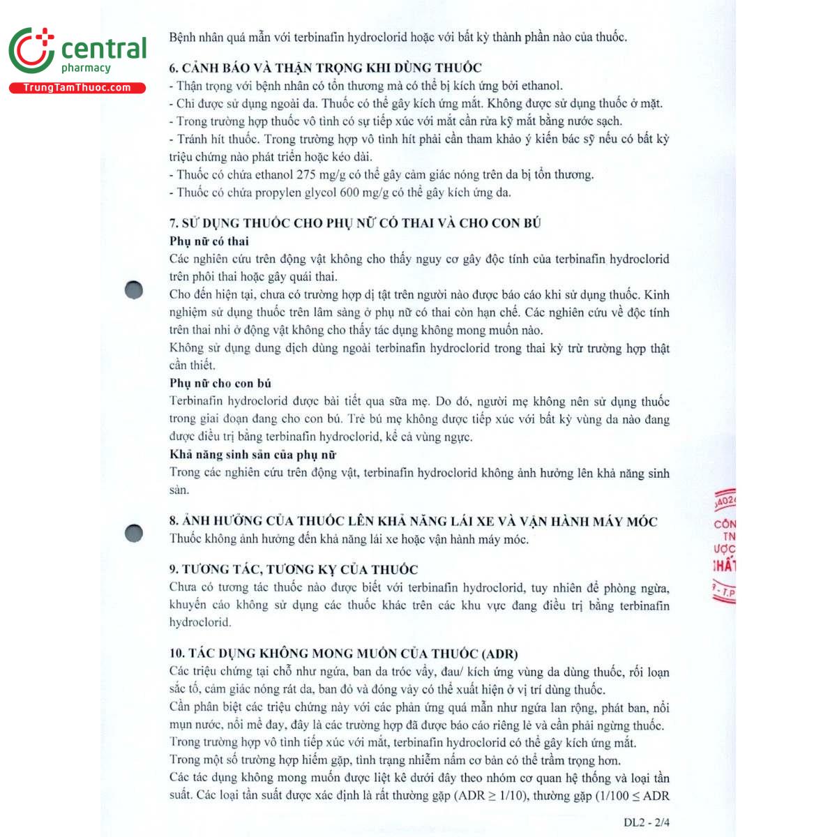 thuoc terminus 1 cutaneous spray 5 V8415