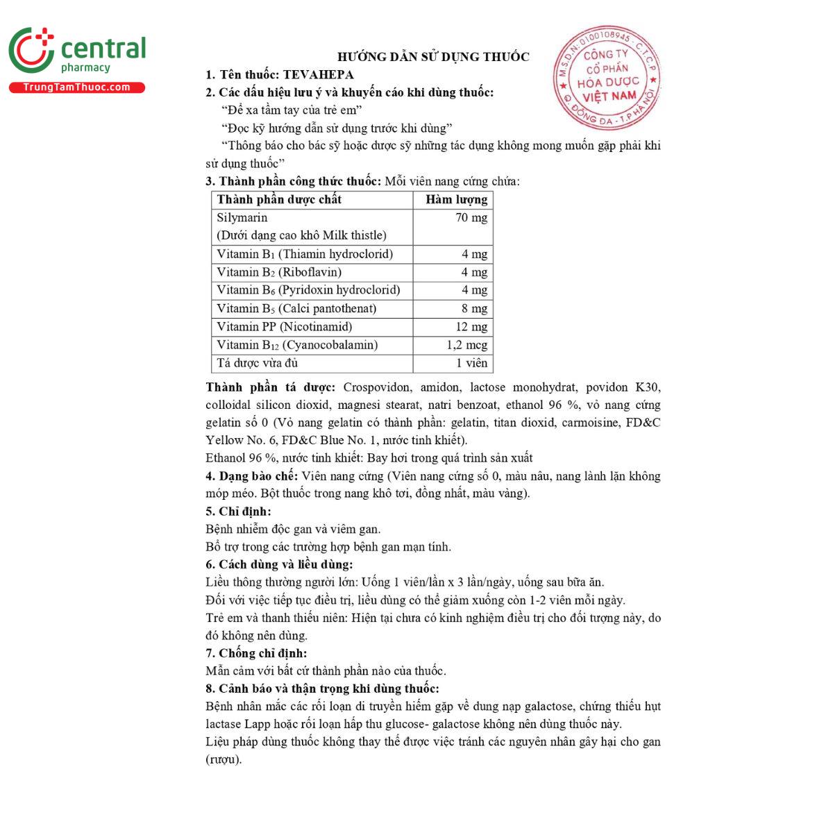 thuoc tevahepa 3 J3410 thuoc tevahepa 3 J3410