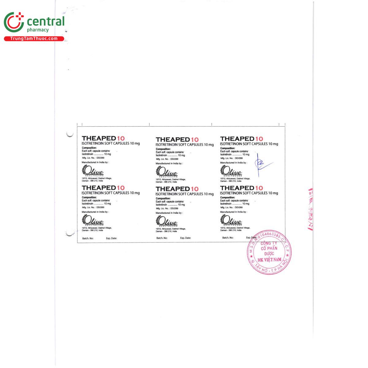 thuoc theaped 10 3 Q6566 thuoc theaped 10 3 Q6566