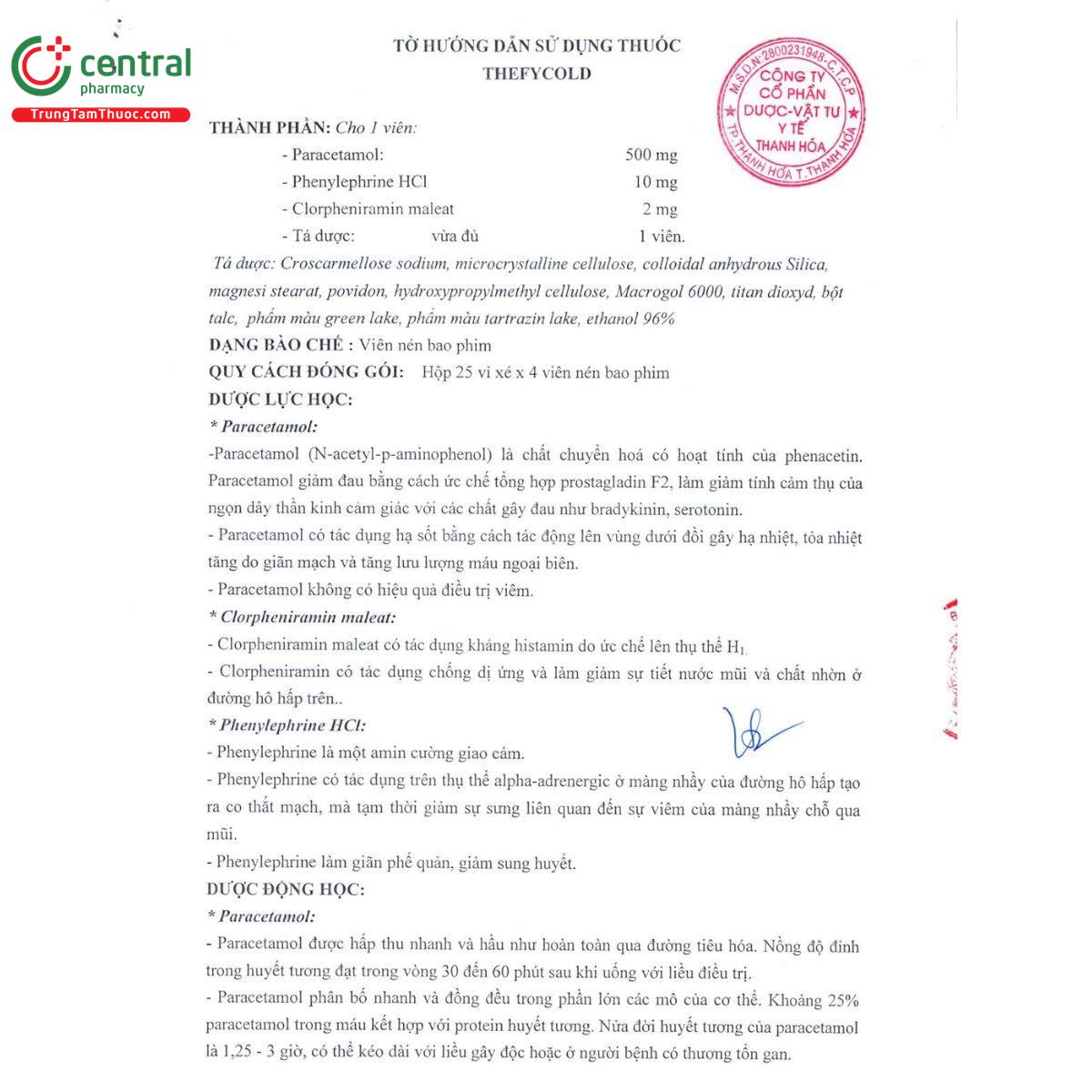 thuoc thefycold 3 M4731 thuoc thefycold 3 M4731