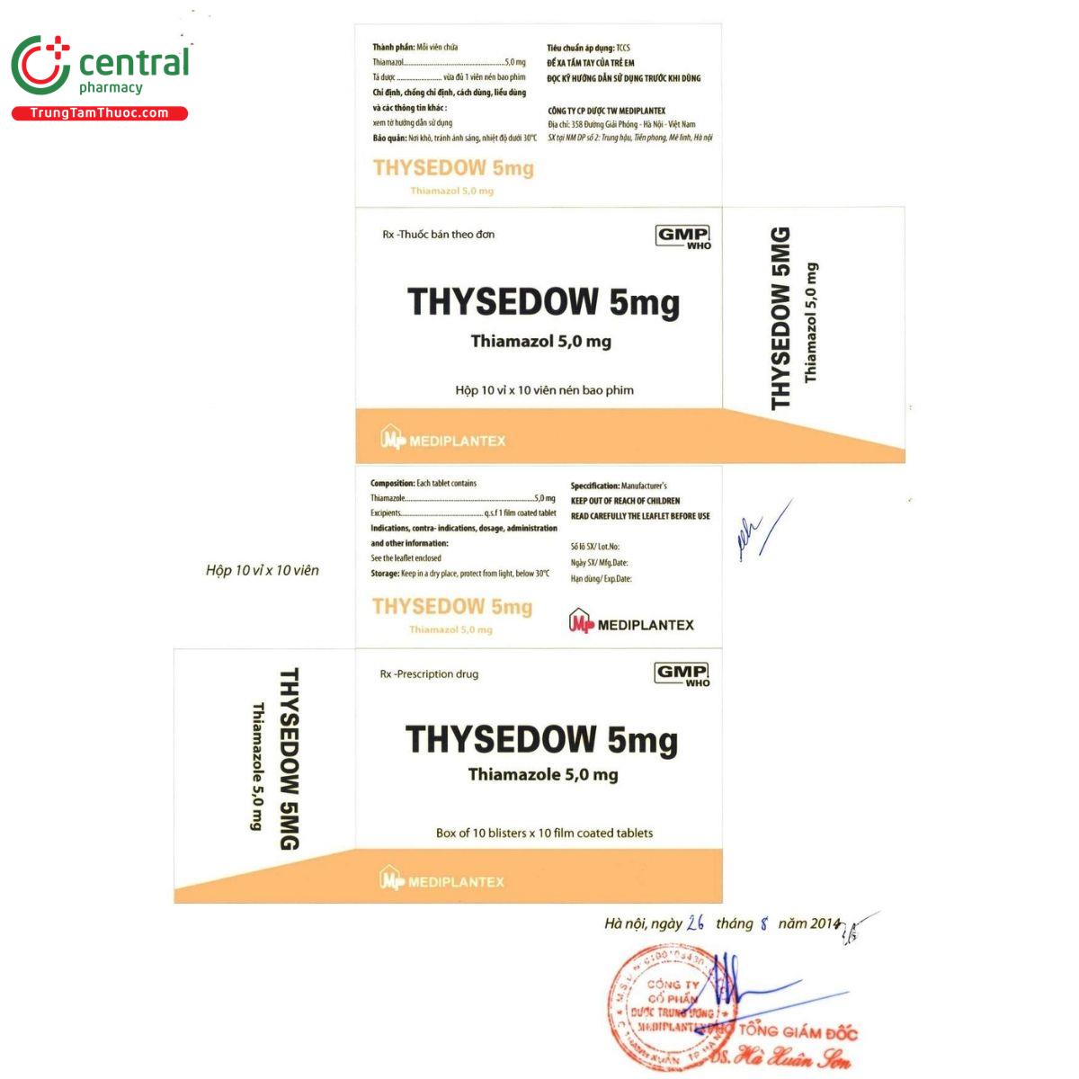 thuoc thysedow 5mg 4 Q6372 thuoc thysedow 5mg 4 Q6372