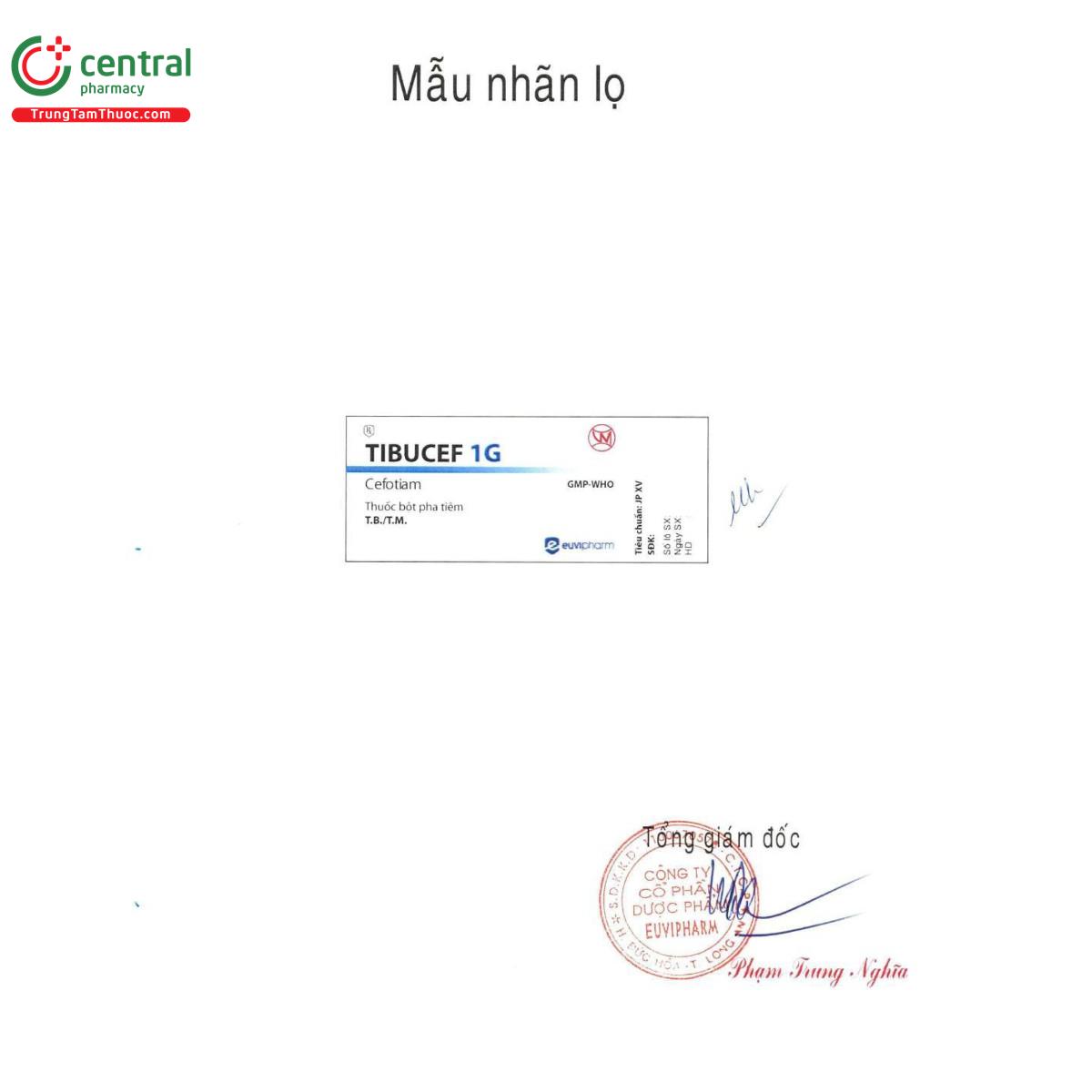thuoc tibucef 1g euvipharm 3 V8861 thuoc tibucef 1g euvipharm 3 V8861