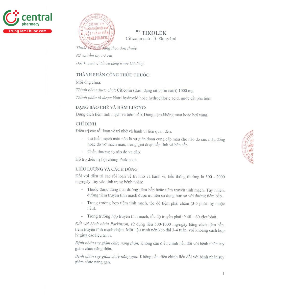 thuoc tikolek 1000mg 4ml 4 C1456 thuoc tikolek 1000mg 4ml 4 C1456