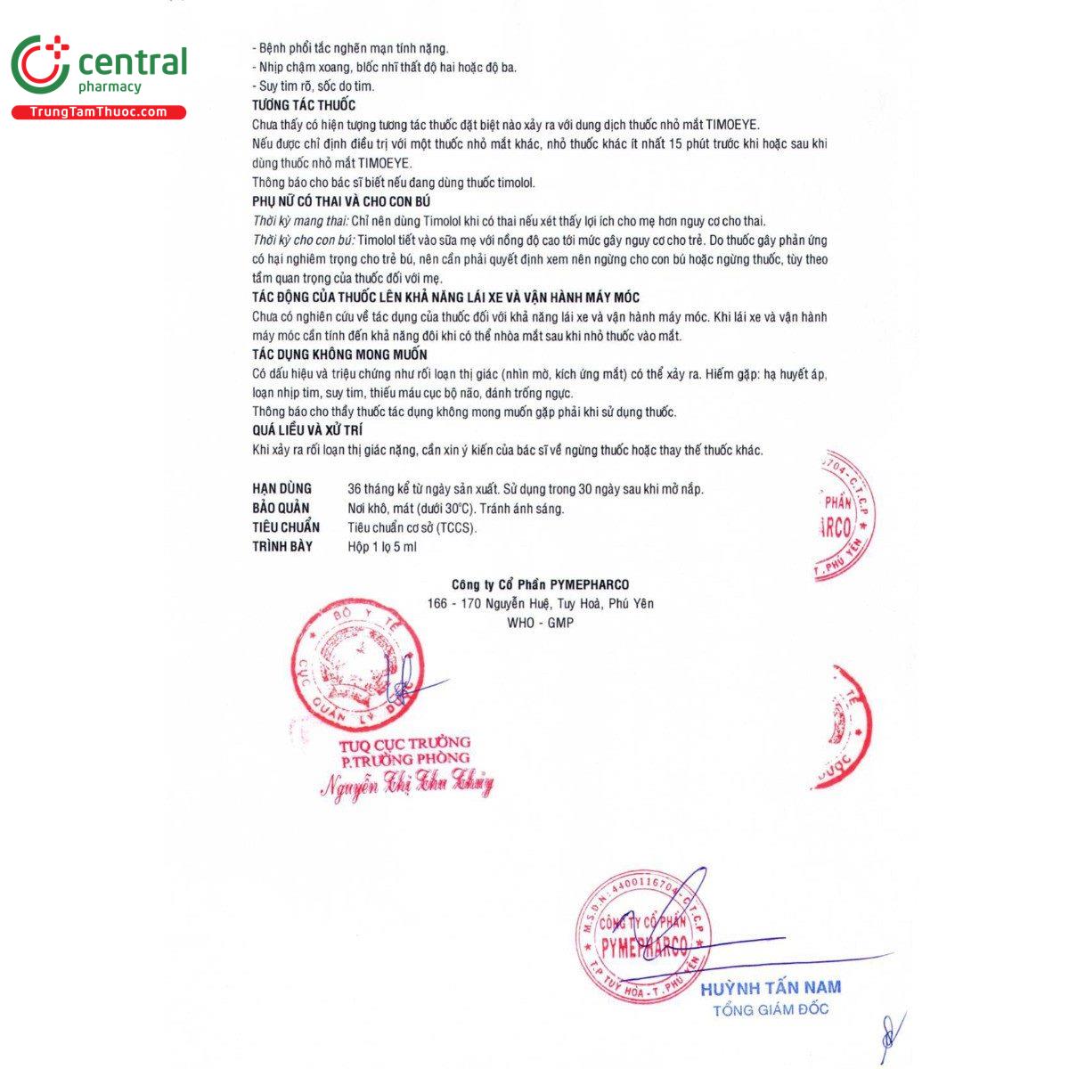 thuoc timoeye 025 5 R7254 thuoc timoeye 025 5 R7254