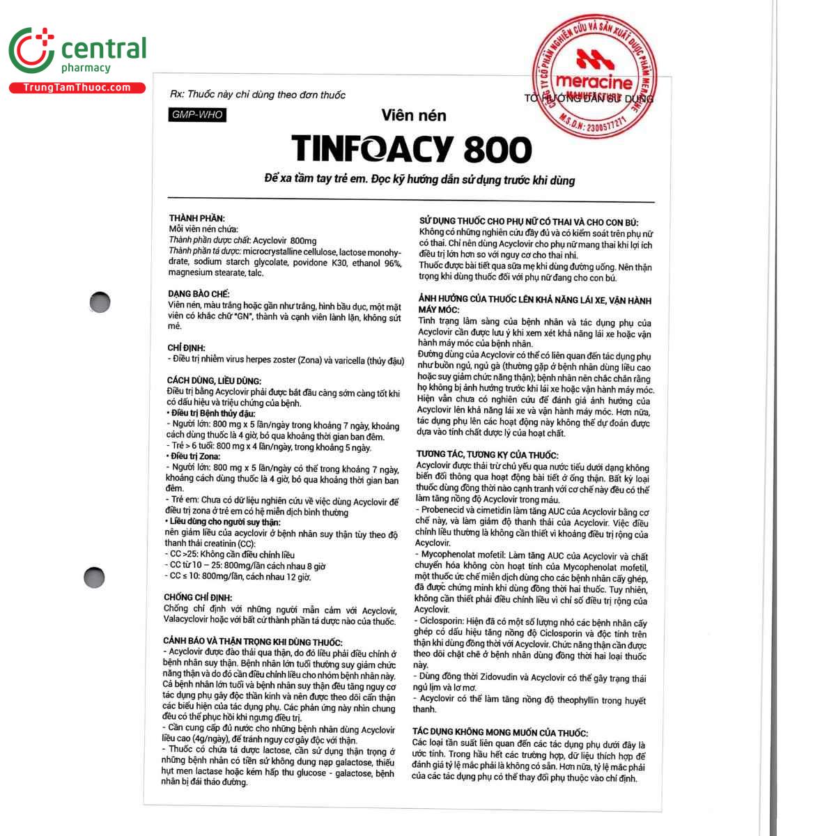 thuoc tinfoacy 800mg 3 P6257 thuoc tinfoacy 800mg 3 P6257