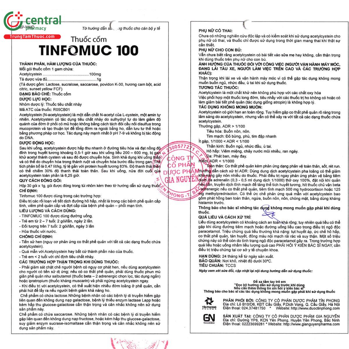 thuoc tinfomuc 100 5 G2042 thuoc tinfomuc 100 5 G2042