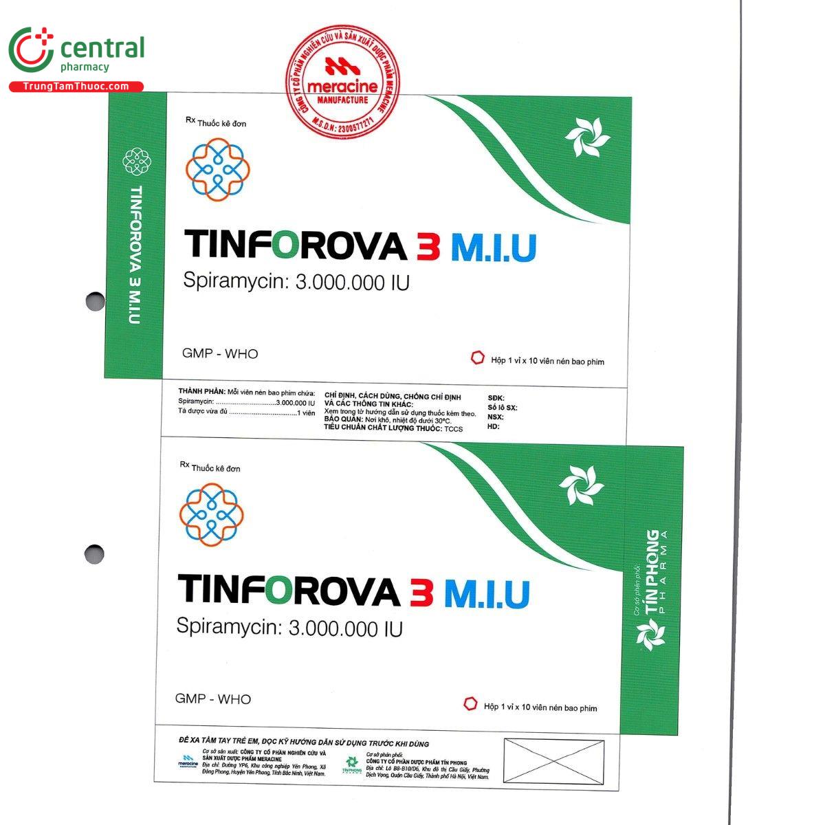 thuoc tinforova 3 m i u 1 S7462 thuoc tinforova 3 m i u 1 S7462