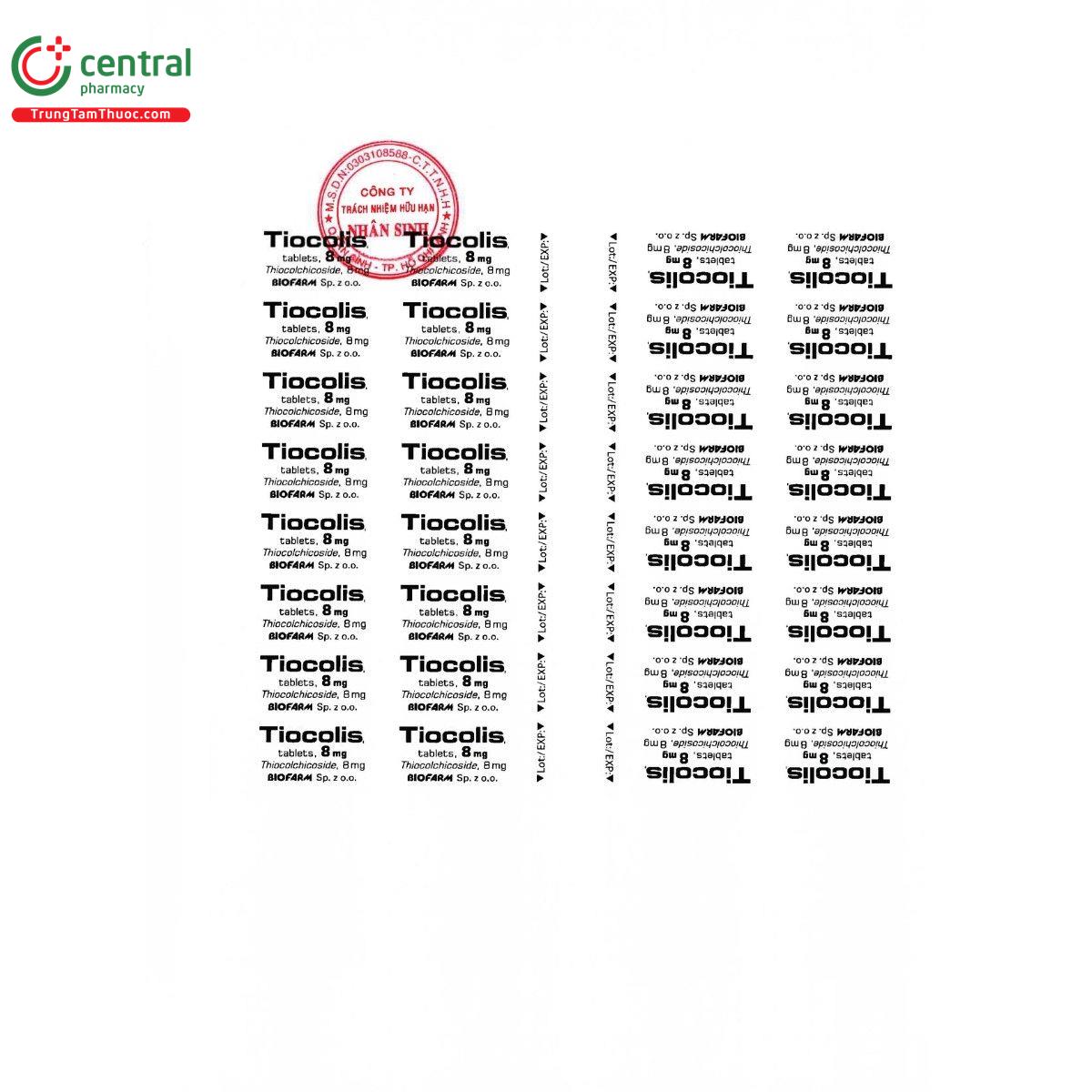 thuoc tiocolis tablets 8mg 5 V8848 thuoc tiocolis tablets 8mg 5 V8848