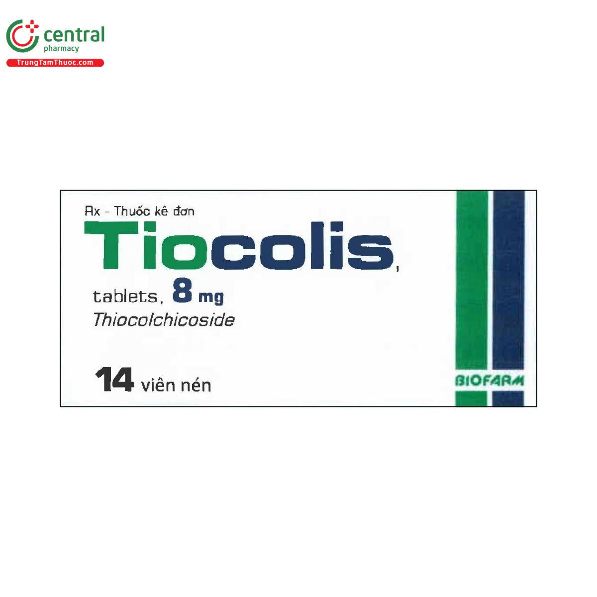 thuoc tiocolis tablets 8mg H2674 thuoc tiocolis tablets 8mg H2674