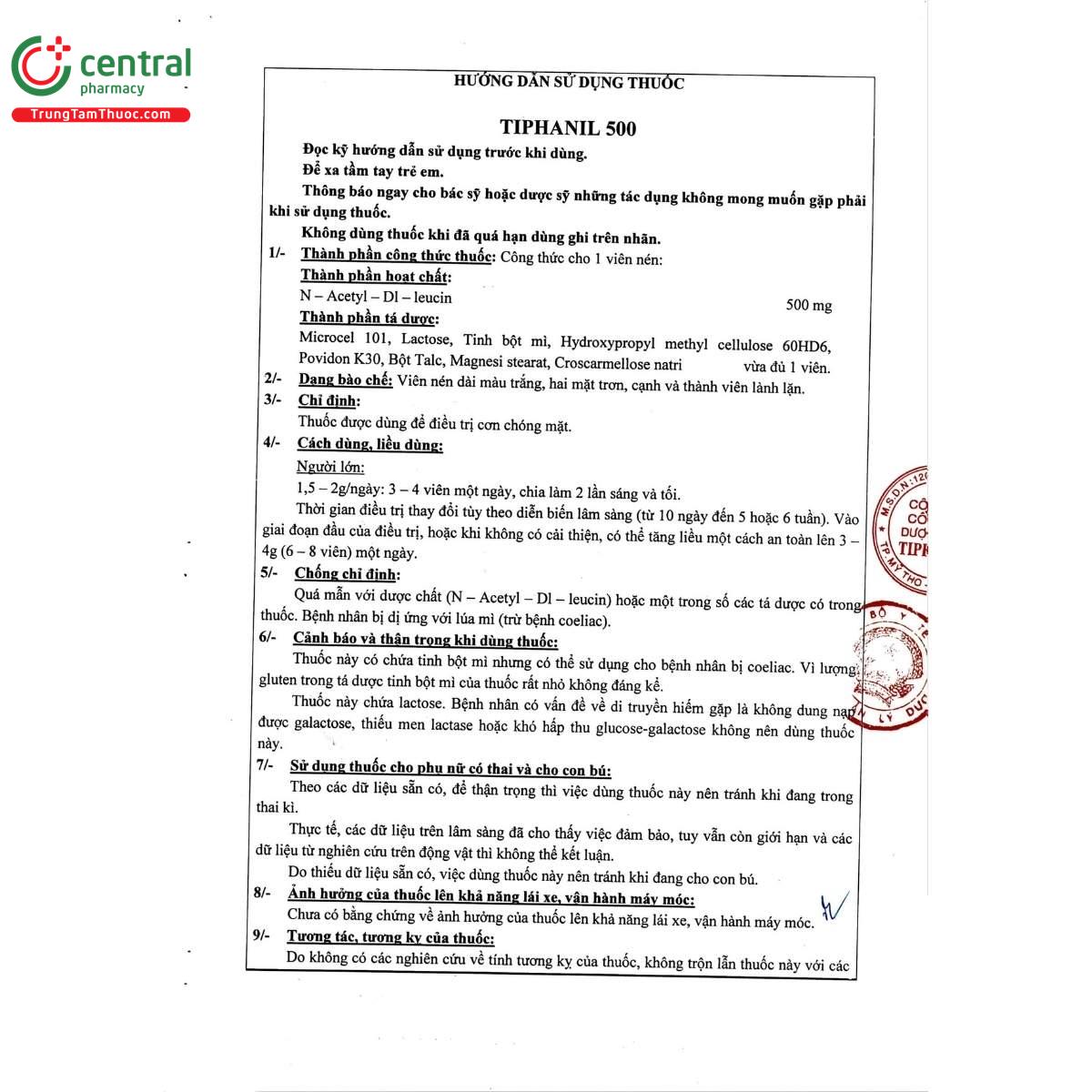 thuoc tiphanil 500 3 J3277 thuoc tiphanil 500 3 J3277