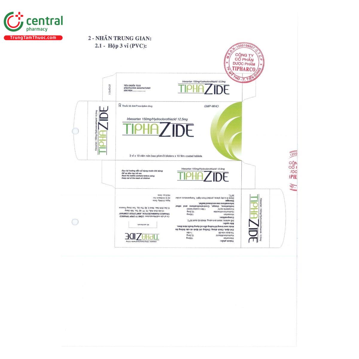 thuoc tiphazide 150 12 5 mg 2 E1456 thuoc tiphazide 150 12 5 mg 2 E1456