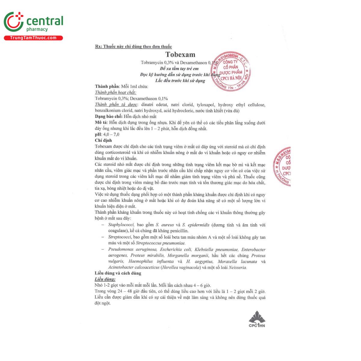 thuoc tobexam 3 V8470 thuoc tobexam 3 V8470