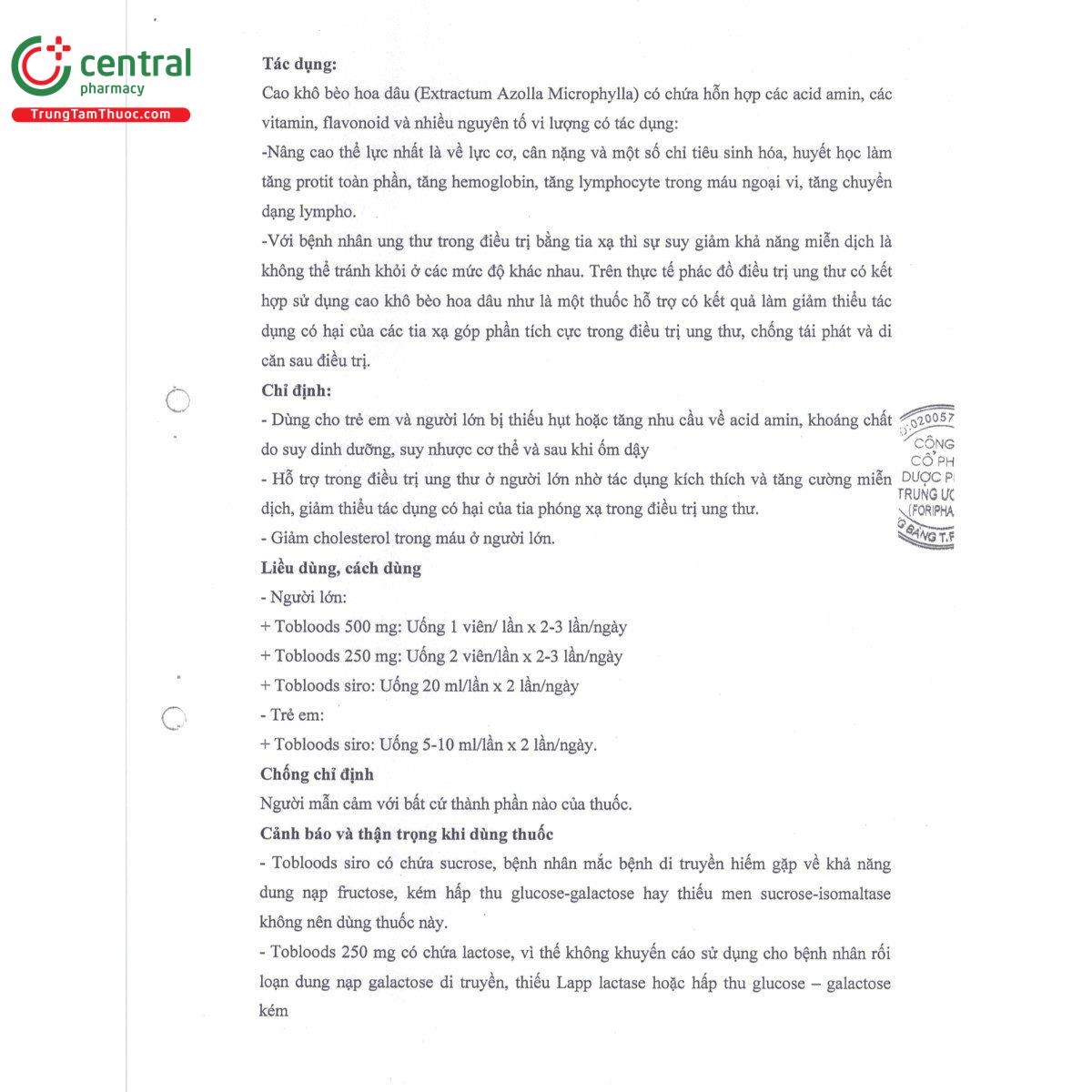 thuoc tobloods 250mg 6 C0043 thuoc tobloods 250mg 6 C0043