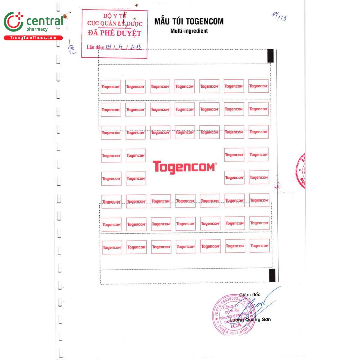 thuoc togencom 2 U8582 thuoc togencom 2 U8582