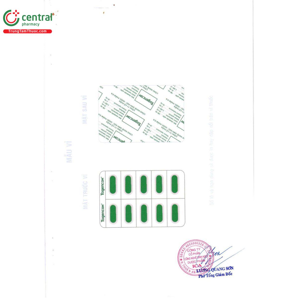 thuoc togencom 3 N5845 thuoc togencom 3 N5845