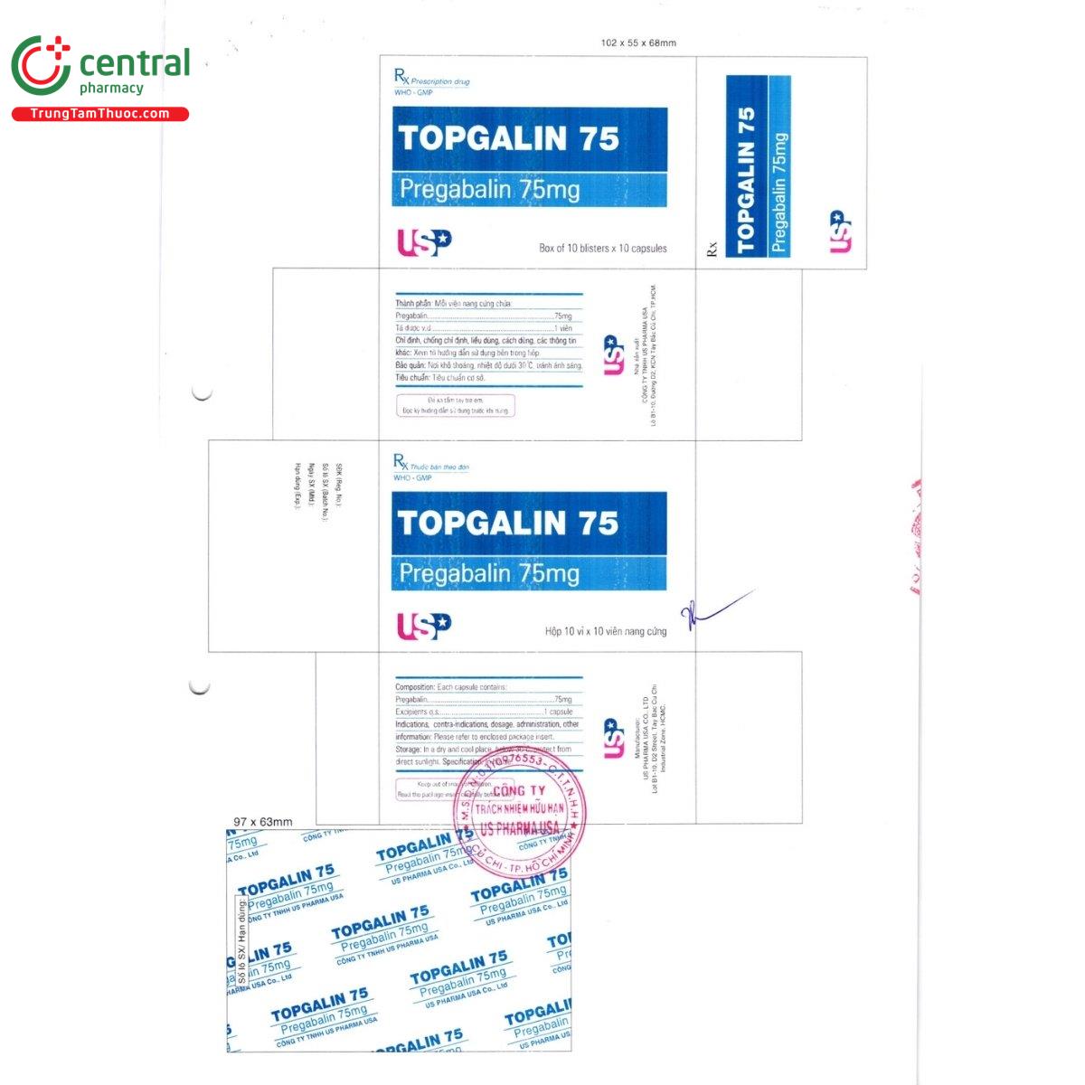 thuoc topgalin 75 3 G2043 thuoc topgalin 75 3 G2043